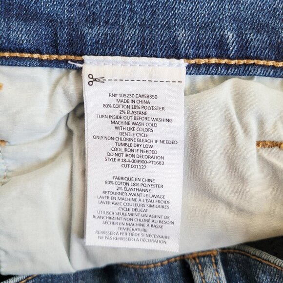 Current Elliott Jeans Womens Size 25 Blue Caballo Studded Skinny Cropped - Picture 8 of 8